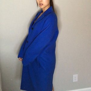 Vince Blue Oversized Coat